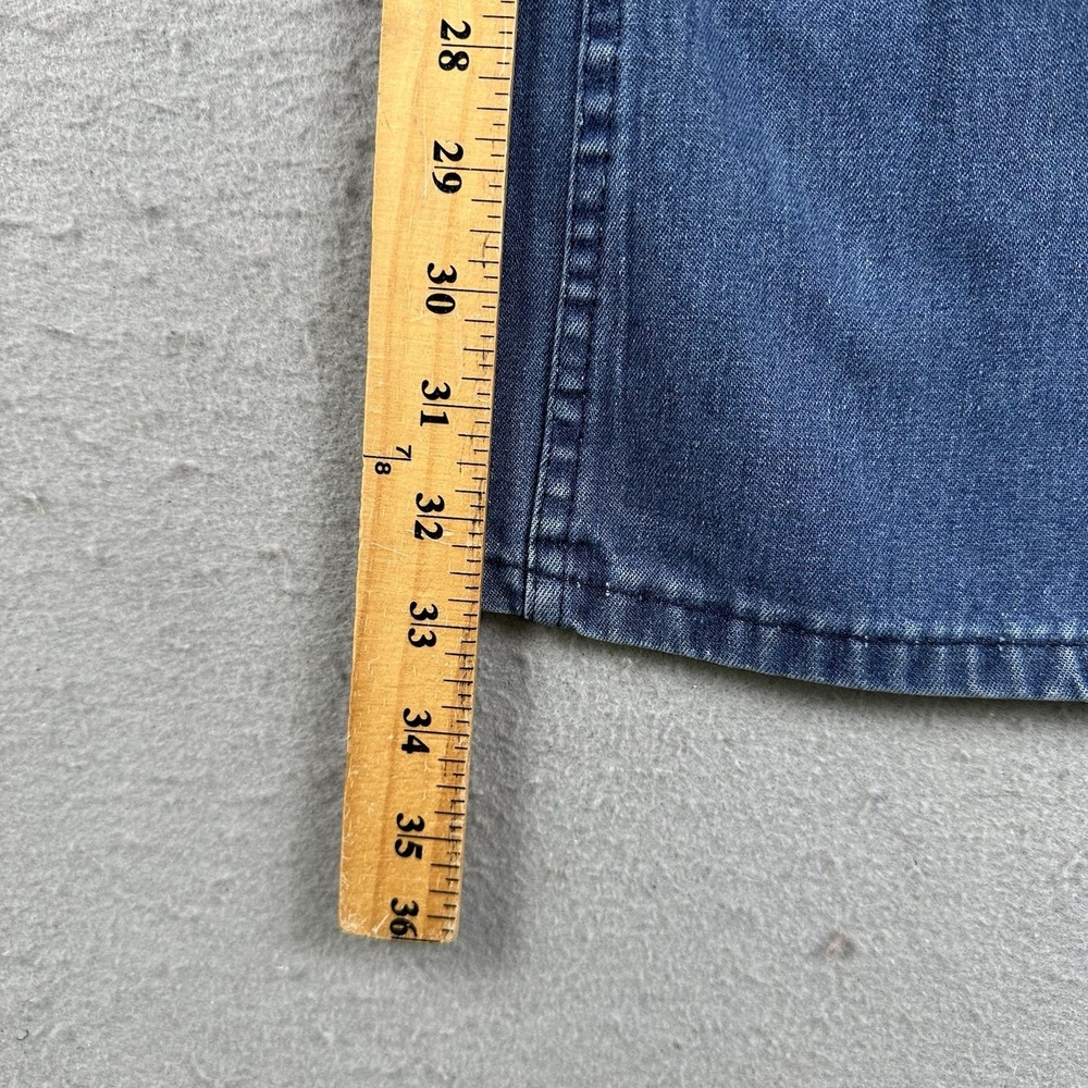 Vintage US Navy Trousers Mens 32x33 Flared Denim Type 1 Utility Pants Stencil - Picture 10 of 16